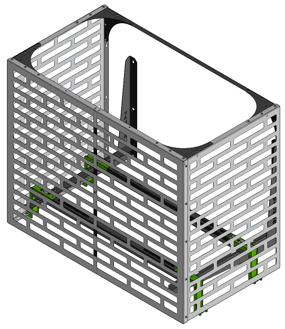 Корзина VALKOR 800х1000х550 и кронштейны VK KR 500x600